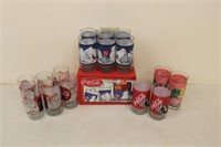 Sets of Coca-Cola Drinking Glasses