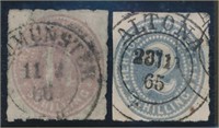 GERMANY SCHLESWIG HOLSTEIN #20-21 USED FINE