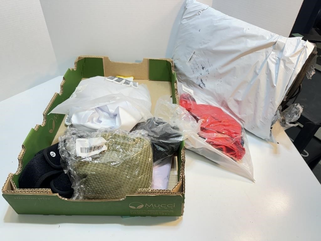 Flat of Open Package Clothing