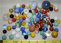 Antique/Vintage Glass & Clay Marbles & Shooters