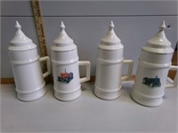 4 Ceramic Steins