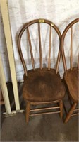 Wooden chairs