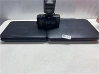 Two portable DVD players & Vintage Camera