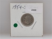 1954-S 90% Silver Roos Dime