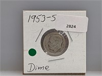 1953-S 90% Silver Roos Dime