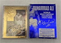 (23) Gold Foil Muhammad Ali Cards