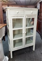 Two Door Display Cabinet  59"h, 37"w, 17"d