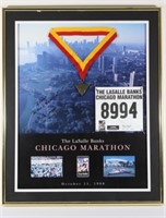 1998 Chicago Marathon Framed Display