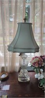 Lovely Vintage Crystal Lamp 26" t