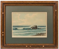 Seacape - Watercolor - Signed