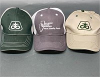 Three Pioneer + Illinois Farm Bureau Hats