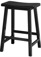 Wooden Stool, Black (Not Checked For Completion)