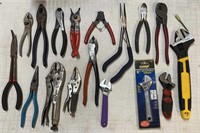 Mixed Lot Of Hand Tools: Adjustable Wrenches,