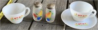 Hand Painted Shakers, Tulip Cup & Saucer