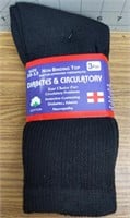 Diabetes and circulatory socks size 10-13 3pair