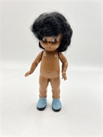 Small Black Doll "Girl" Early 1950's