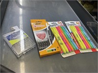 2 pks sharpie highlighters, 1pk mechanical pencil