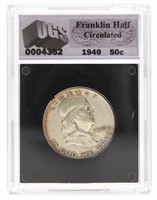1949 UGS - Franklin Half Silver Dollar