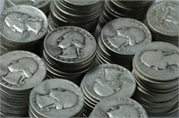 Mixed Date (40) Washington Silver Quarters