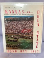 Kansas vs OK State Oct 26 1963 program