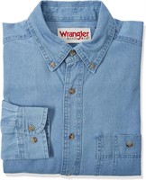 Wrangler Men's Denim Shirt 3X-L Big Tall Denim