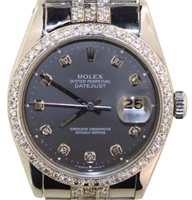Rolex Datejust 5.00 ct Diamond Bust Down 36 Watch