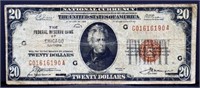1929 Fed Reserve Of Chicago $20 note