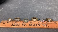 Six Vintage Estate Rings