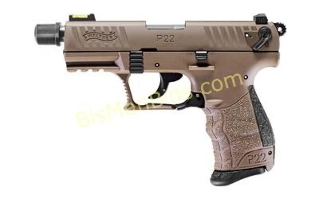 WAL P22Q 22LR 3.42" 10RD TAC FDE