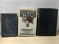 3 Vintage Books - The Voyages Of Captain Scott