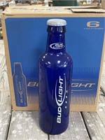 6 - Large Glass Bud Light Bottles