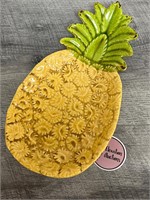14” cute new ceramic pineapple platter