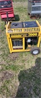 Titan 10hp 7000w generator ran last season pulls