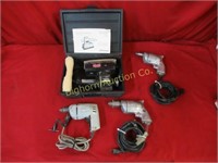 Electric Drills, Dual Action Pad Sander 4pc lot