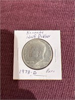 1973D Kennedy half dollar