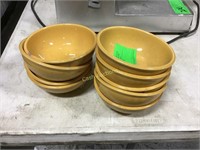 9 Yellow Bowls