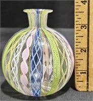 Murano Venini Fulvio Bianconi Hand Blown Vase