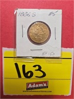 1886-S LIBERTY 5 DOLLAR GOLD PIECE