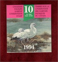 CANADA 1994 DUCK STAMP w/ COMPLETE BOOKLET