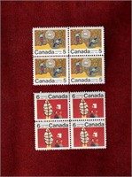 CANADA MNH 1970 CHRISTMAS CENTRE BLOCKS