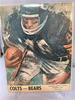 Colts vs Bears Dec 4 1966 program