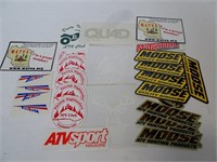 Lot of ATV Related Decal Stickers - Moose Quad