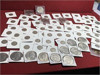 OLD COIN COLLECTION / IKE DOLLARS / SILVER MERCS