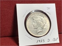 1923-D UNITED STATES SILVER PEACE DOLLAR