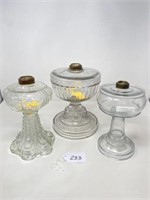 3 Oil Lamps