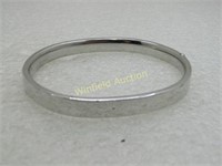 Sterling Silver Sliding Hinged Bracelet, 7", 6.5mm