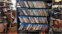 Large Assortment of Blue Ray Movies With Rack