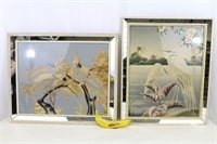 1950s Turner Cockatoos & Egrets in Mirror Frames