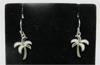 Fire Opal Palm Tree Earrings