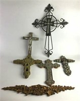 Assortment of Decorative Wall Crosses & More
